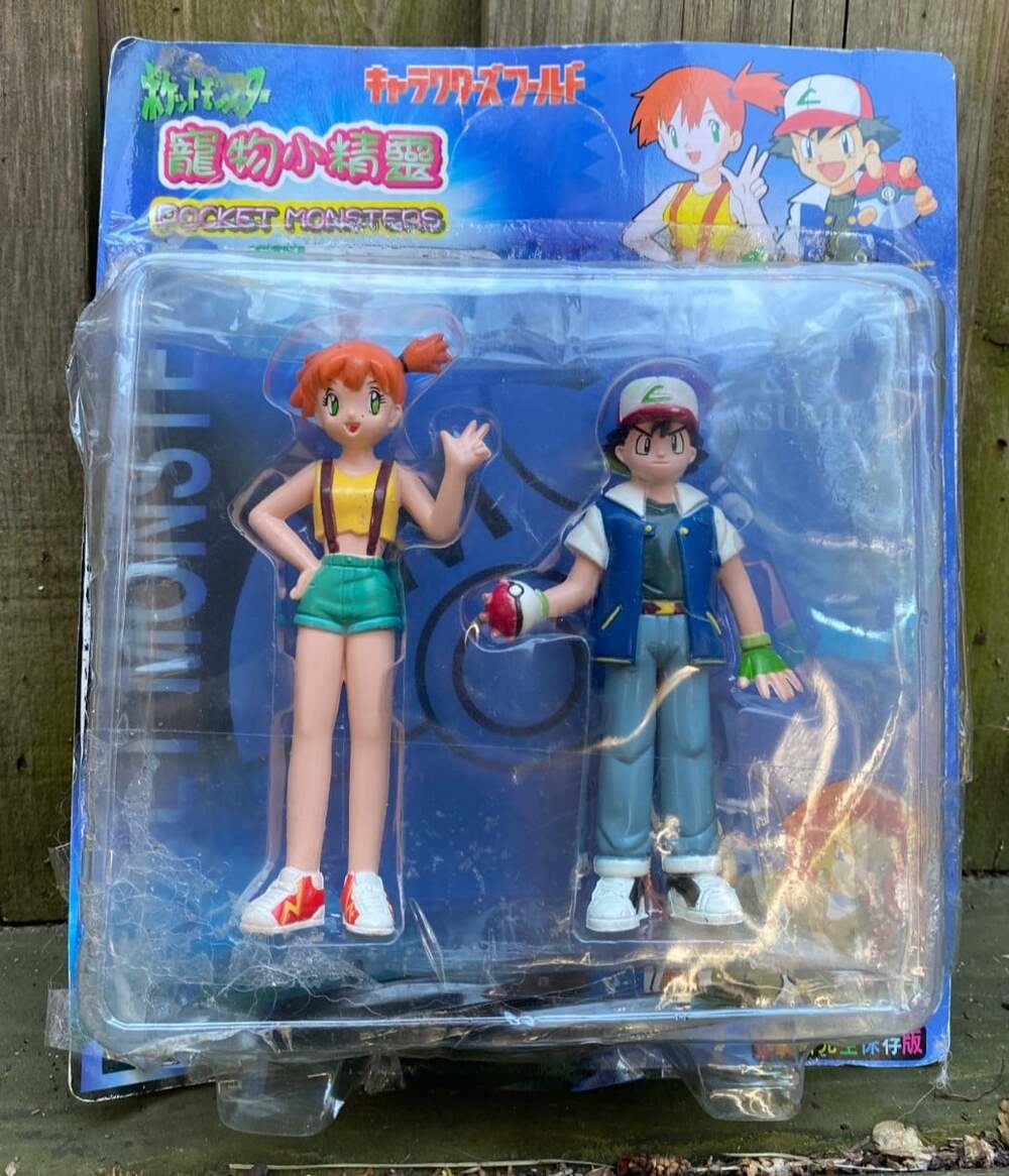 1998 TOMY Pocket Monsters Satoshi and Kasumi Figures NEW Pokemon Ash and Misty